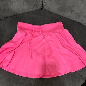 hot pink tennis skirt